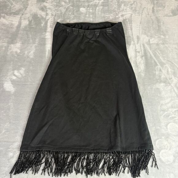 KISS David Dalrymple Patricia Field NY Fringe Tube Top Mini Dress size M y2k 90s - Picture 12 of 14